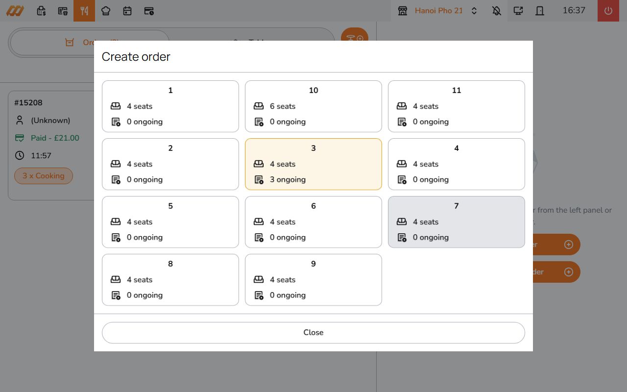 Create order