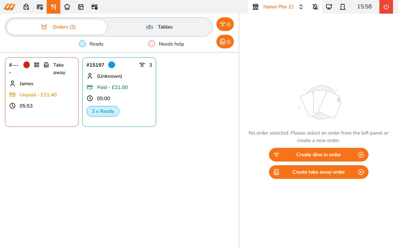 POS order list