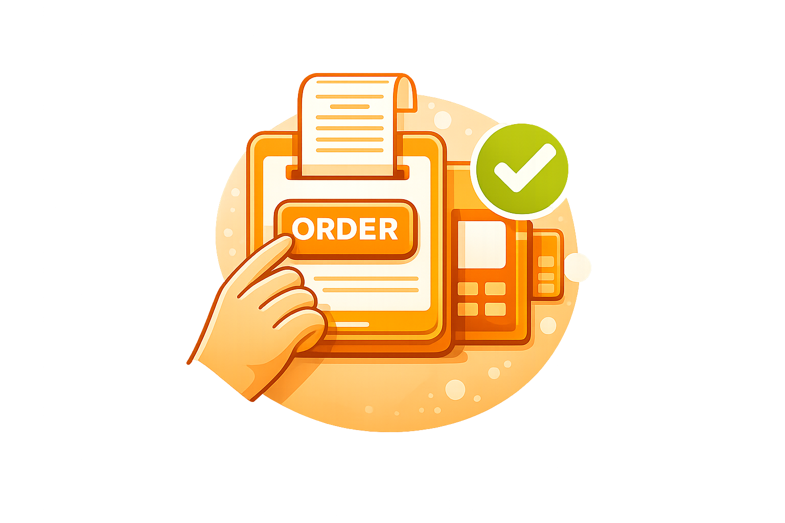 Đơn hàng được tạo qua POS hoặc Tự đặt món