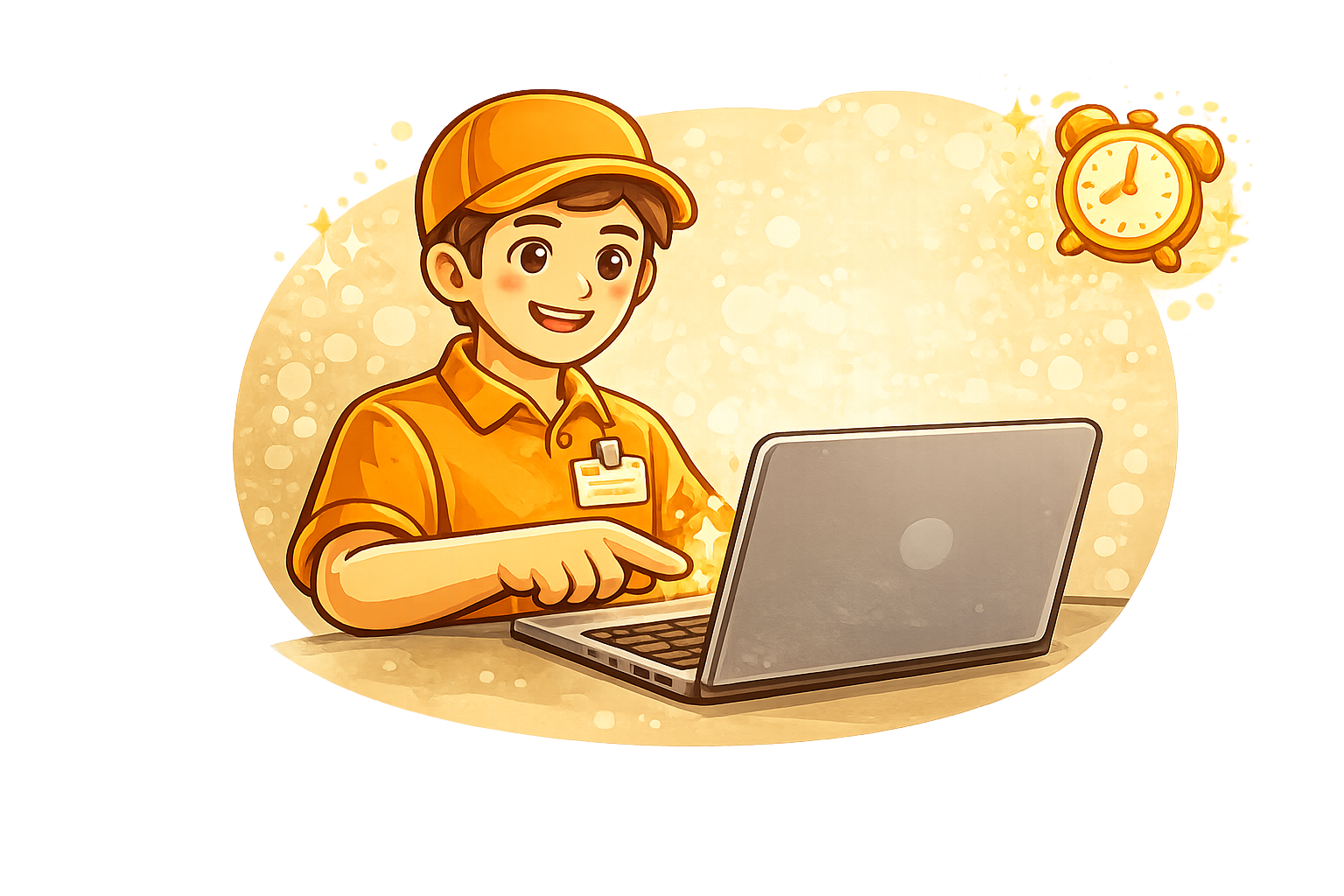 Bắt đầu ca bằng cách nhập tiền mở ca và thêm ghi chú