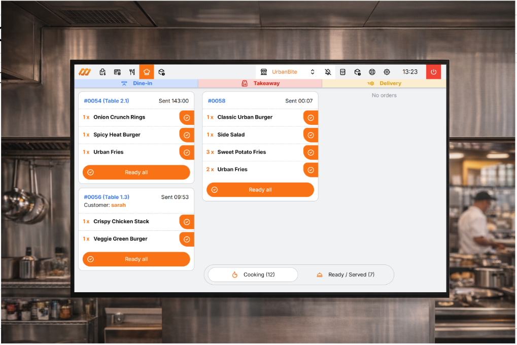Kitchen Display System screenshot